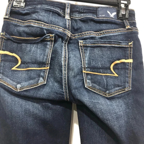 American Eagle Outfitter Size 0 Regular Jeans Skinny Super Stretch - Picture 5 of 7